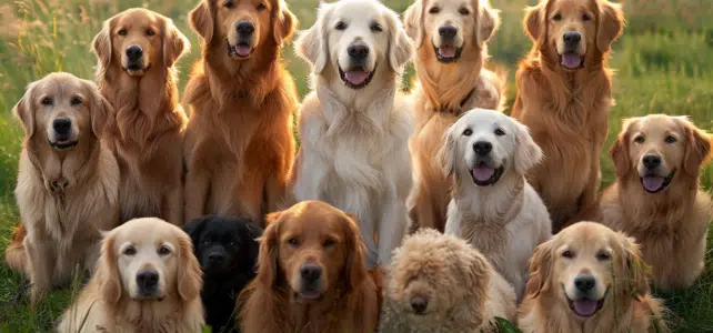 Les différentes nuances de pelage chez le Golden Retriever : du blond au noir